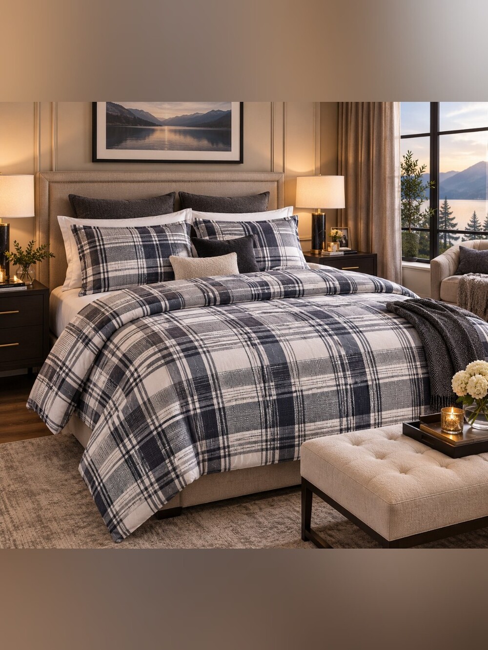 Brooks Brothers Queen Duvet Cover Set